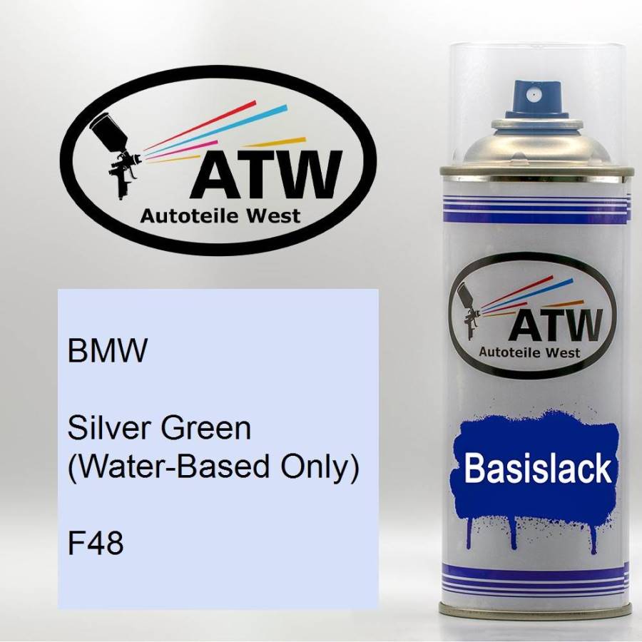 BMW, Silver Green (Water-Based Only), F48: 400ml Sprühdose, von ATW Autoteile West.